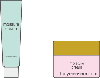 Hình ảnh minh họa về kem dưỡng ẩm, một trong những mỹ phẩm dưỡng ẩm